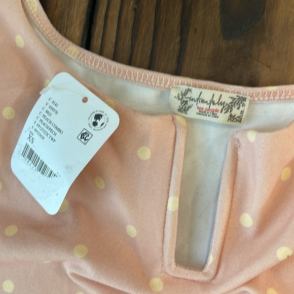 NWT Free People Intimately Free Romance in  Rome Notched wire Polka Dot Bodysuit - Picture 4 of 6